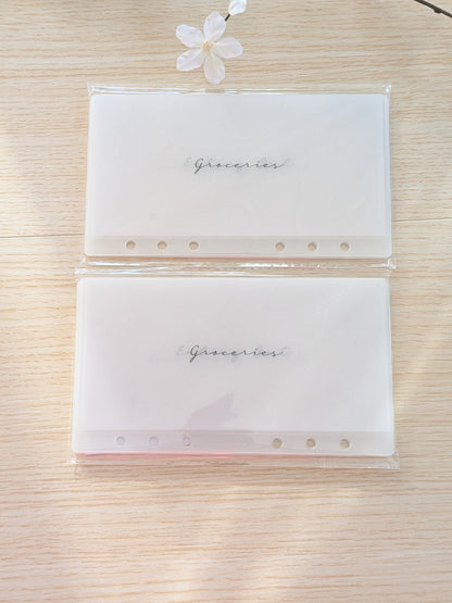 Set of 6 Cash Envelope + 6 Cash Trackers