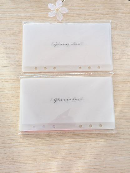 Set of 6 Cash Envelope + 6 Cash Trackers